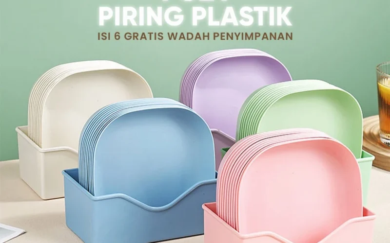 1 Set Piring Plastik