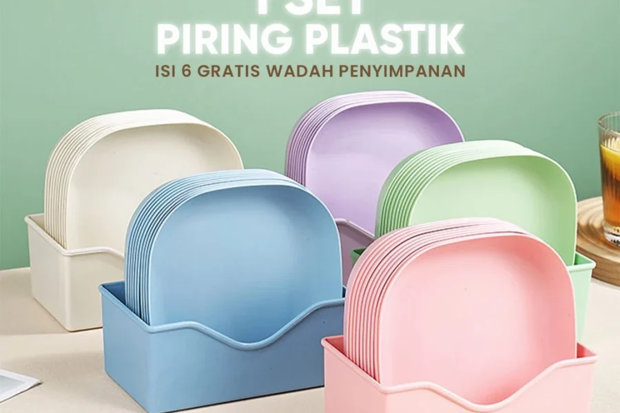 1 Set Piring Plastik